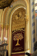 The interior of the synagogue Coral in Bucharest city in Romania