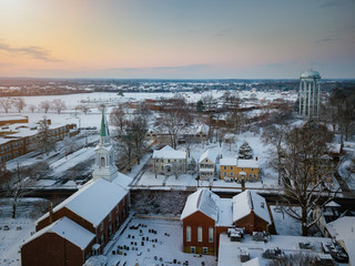 Aerial of Allentown New Jersey