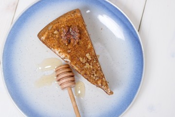 Medovnik, traditional eastern  European layered honey cake