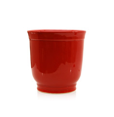 Red Vase on the white Background