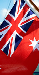  the navy flag in the wind