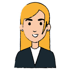 beautiful and young woman character