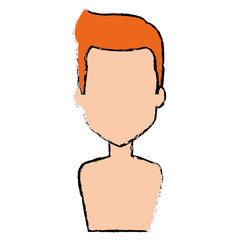 young man shirtless avatar character