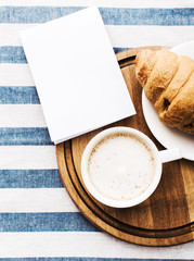 Coffee on a wooden table