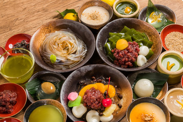 和スイーツ 色々　traditional Japanese Sweet taste desert