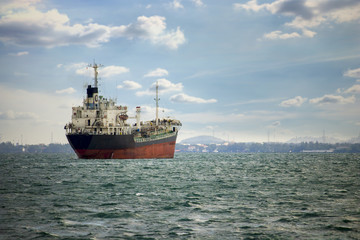 Cargo Ship ,Bulk Carrier,Oil Bulk Ore (O.B.O) Ships at the sea