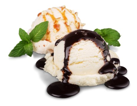 Ice cream with tiramisu flavor