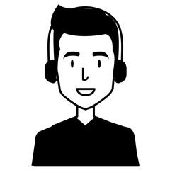 call center agent avatar character