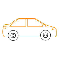 car vehicle isolated icon