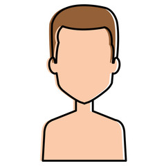 young man shirtless avatar character