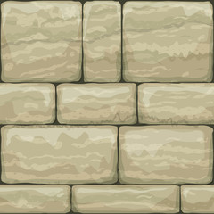 Fototapeta premium Seamless texture of old stone. Breccia. Classic vintage brickwork of the facade. Vector graphics