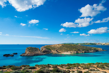 Blue lagoon comino island malta