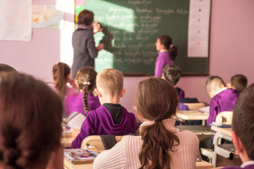 school children are participating actively in class