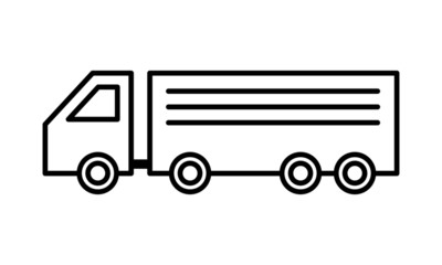 Truck Icon Illustration. Delivery Truck Symbol