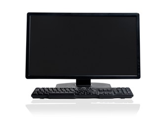 Computer Monitor and Keyboard