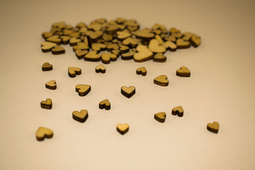 wooden hearts valentine's day