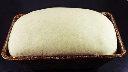 The dough has risen,bake.