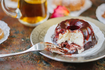 Vegetarian zephyr on plate