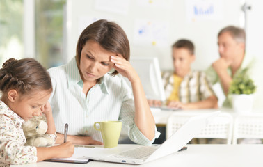 Experienced teachers working with children 