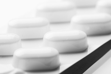 Pharmacy theme, medicine tablets.