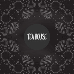 Tea house square poster 2