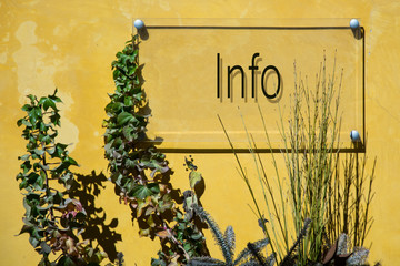 Obraz premium Schild 233 - Info