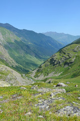 Россия, ландшафты Кавказского биосферного заповедника. Имеретинский горный массив летом