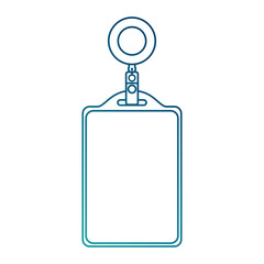 identification card corporate office empty template vector illustration blue line image