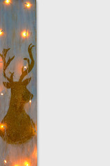 reindeer with string lights