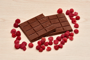 delicious raspberry and chocolate