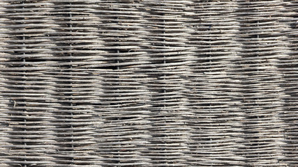 A traditional wattle wall