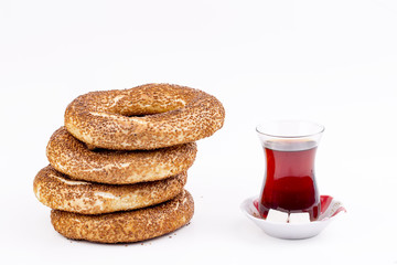 Gevrek simit ve çay
