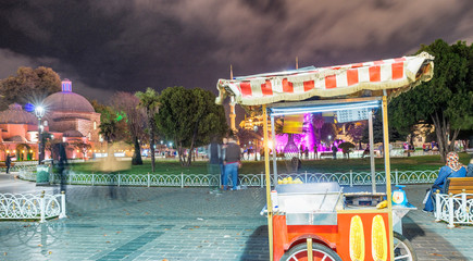 Fototapeta na wymiar Sultanahmet Square night, Istanbul, Turkey