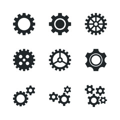 Gear Cog Wheel Vector Set