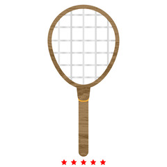 Tennis racquet icon . Different color .
