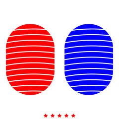 Fingerprint icon . Different color .