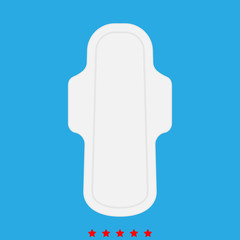 Sanitary napkin icon . Different color .