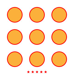 Dial button icon . Different color .