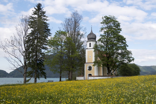 Kirche St. Margarethen  am Walchensee, Bayern