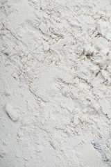 Abstract background of plaster on black wall. Copy space.