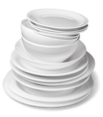 Stack of Dishes and Bowls