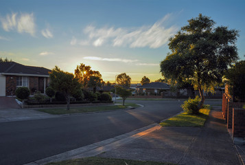 Warm summer evening in Hallam.