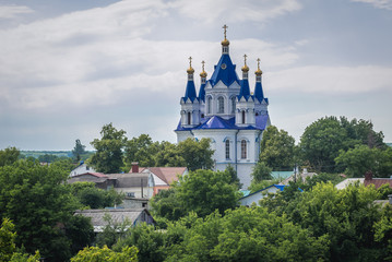 Fototapeta na wymiar Orthodox Cathedral of Saint George in Kamianets Podilskyi, Ukraine