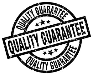quality guarantee round grunge black stamp