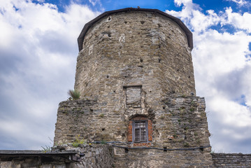 Fototapeta na wymiar New East Tower of Kamianets Podilskyi castle, Ukraine