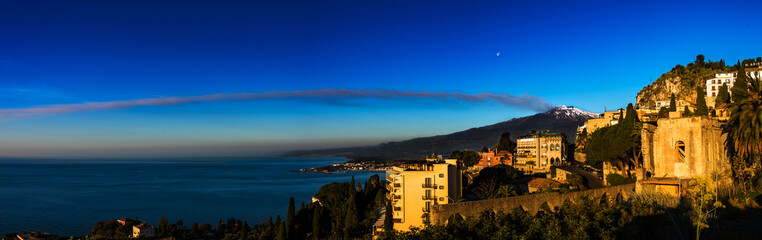 Mount Etna and its craters