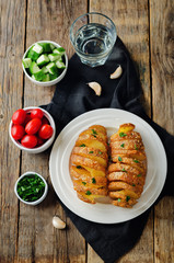 Tornado Cheesy Potatoes with Parsley
