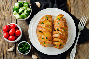 Tornado Cheesy Potatoes with Parsley