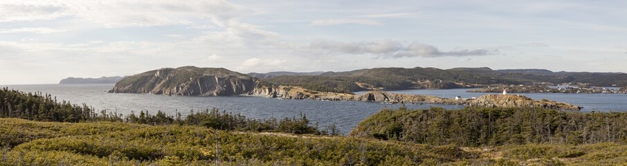 Fototapeta na wymiar Panorama of Trinity, Newfoundland, Canada