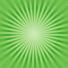 Abstract soft Green rays background. Vector - obrazy, fototapety, plakaty